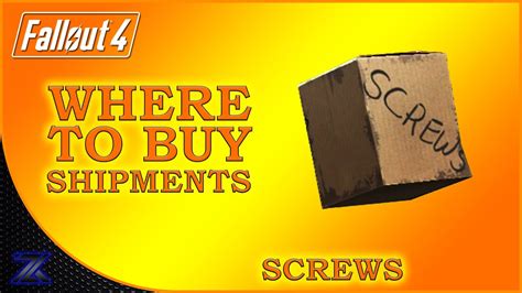 where to find screws in fallout 4|fallout 4 screw shipment id.